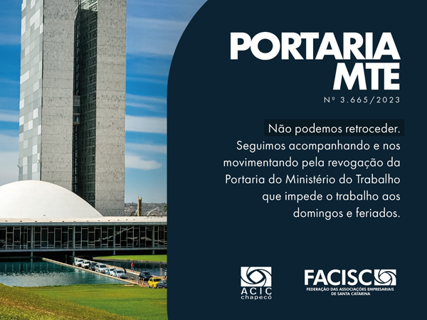 Imagem da campanha Portaria MTE