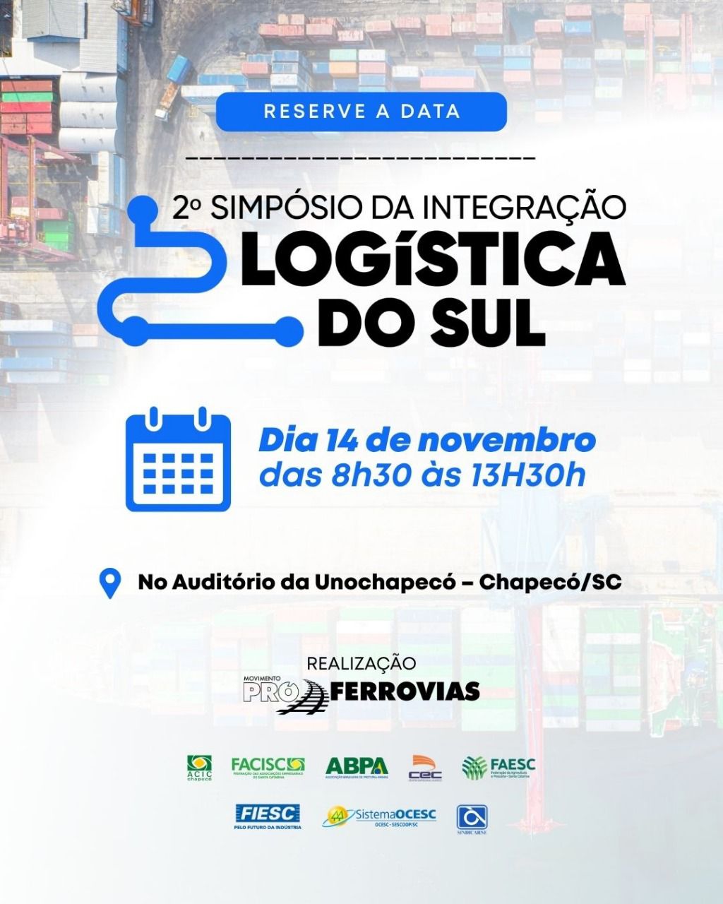 Imagem da notícia 2º Simpósio de Integração Logística do Sul acontece em novembro
