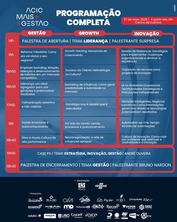 Imagem do evento ACIC + Gestão